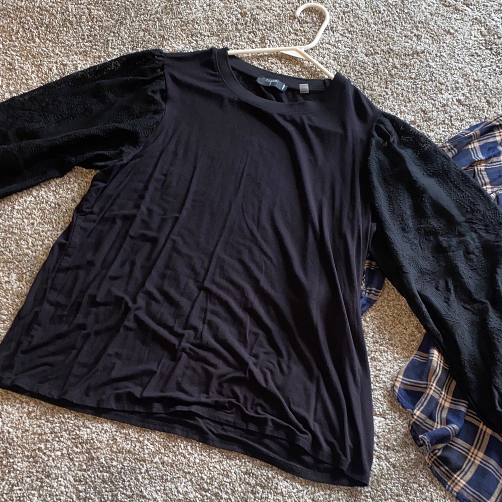 🖤 Mixed Tops Bundle - Black & Navy Plaid - Picture 4 of 7